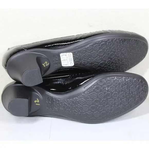 SAS Sonyo Slip-On Patent Leather Cut-Out Pumps Perforated Loafers Shoes 8M - Picture 6 of 7